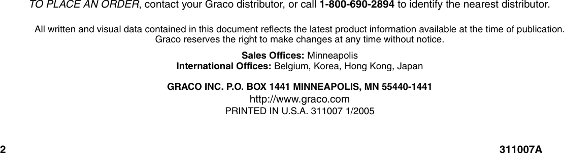 Page 2 of 2 - Graco Graco-311007A-Field-Lazer-Pressure-Gauge-Kit-287580-Users-Manual- 311007A Field Lazer Pressure Gauge Kit Installation 287580  Graco-311007a-field-lazer-pressure-gauge-kit-287580-users-manual