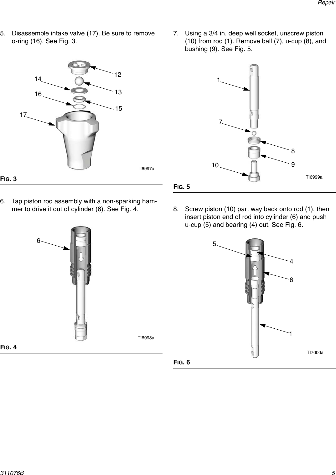 Page 5 of 10 - Graco Graco-311076B-Displacement-Pump-For-Reactor-E-10-Users-Manual- 311076B - Displacement Pump For Reactor E-10, Repair-Parts, English  Graco-311076b-displacement-pump-for-reactor-e-10-users-manual