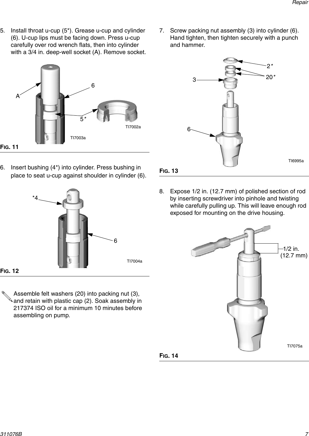 Page 7 of 10 - Graco Graco-311076B-Displacement-Pump-For-Reactor-E-10-Users-Manual- 311076B - Displacement Pump For Reactor E-10, Repair-Parts, English  Graco-311076b-displacement-pump-for-reactor-e-10-users-manual