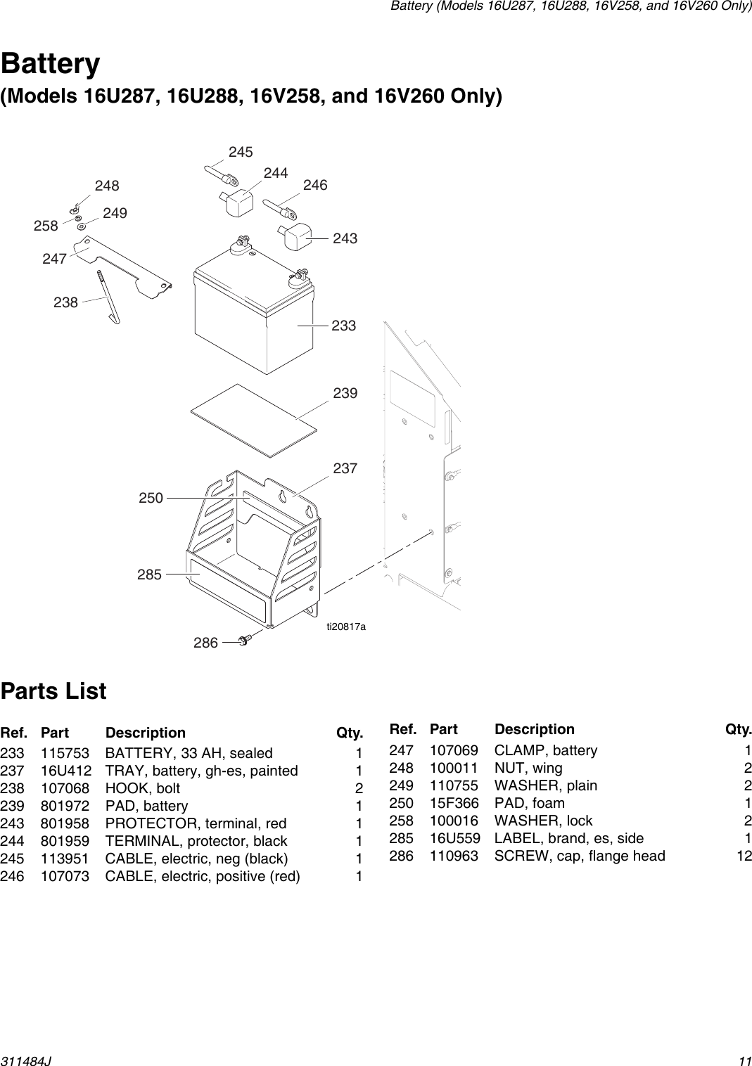 Page 11 of 12 - Graco Graco-311484J-Gh833-Sprayer-Users-Manual- 311484J - GH833 Sprayer, Parts (English) Noptc  Graco-311484j-gh833-sprayer-users-manual
