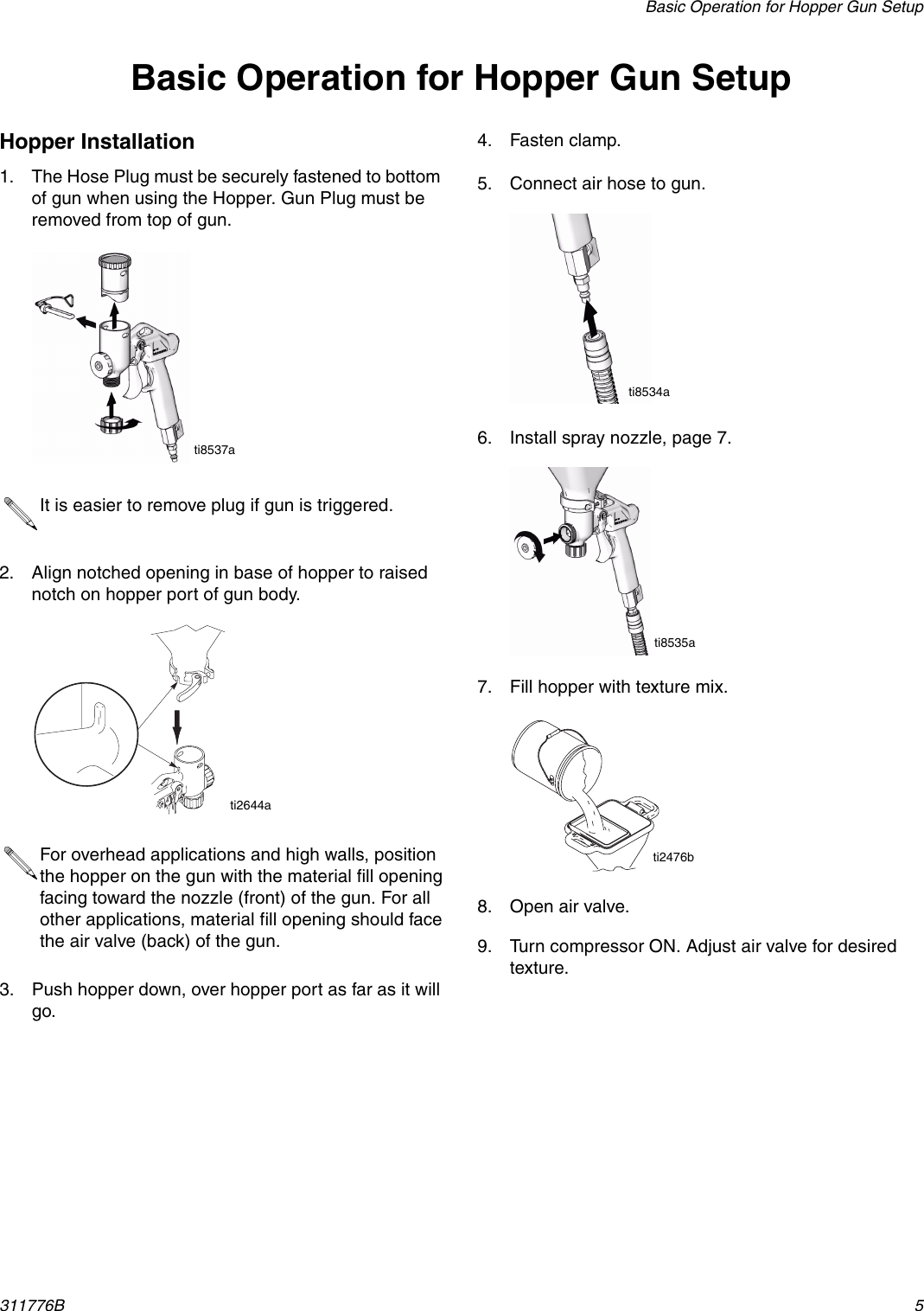 Page 5 of 10 - Graco Graco-311776A-Texture-Gun-And-Hopper-Users-Manual- 311776A, Texture Gun & Hopper  Graco-311776a-texture-gun-and-hopper-users-manual