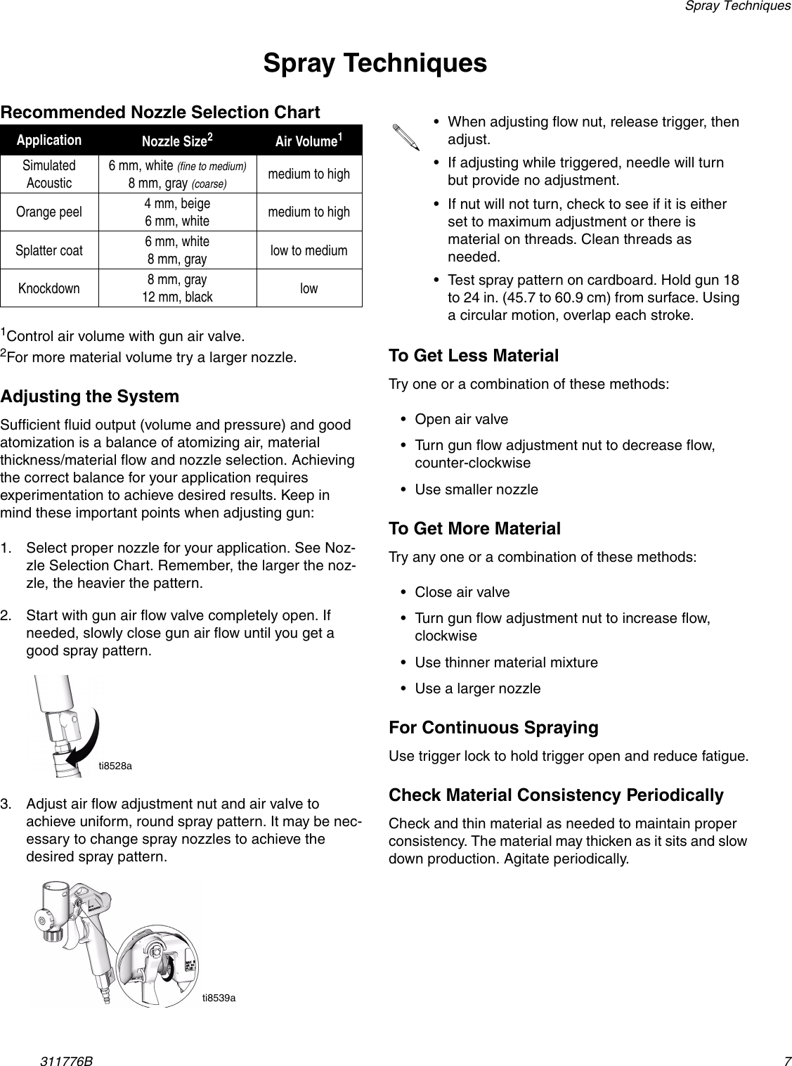Page 7 of 10 - Graco Graco-311776A-Texture-Gun-And-Hopper-Users-Manual- 311776A, Texture Gun & Hopper  Graco-311776a-texture-gun-and-hopper-users-manual