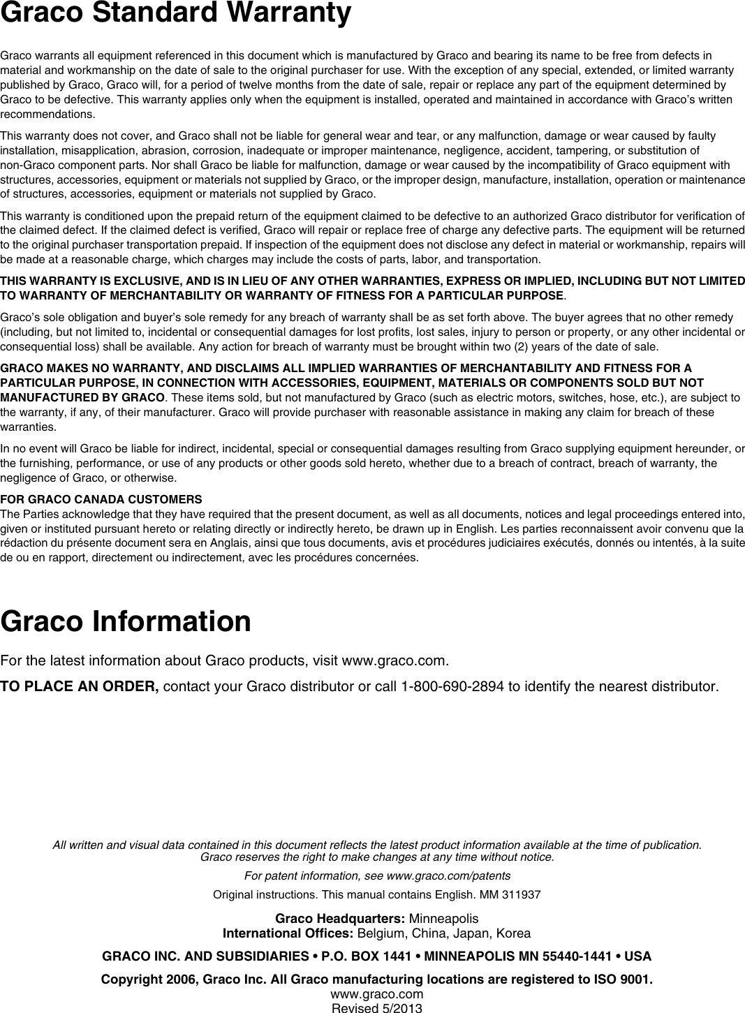 Page 10 of 10 - Graco Graco-311937G-G40-Users-Manual- 311937G - G40 Air Assisted Spray Gun, Instructions, Parts, English  Graco-311937g-g40-users-manual