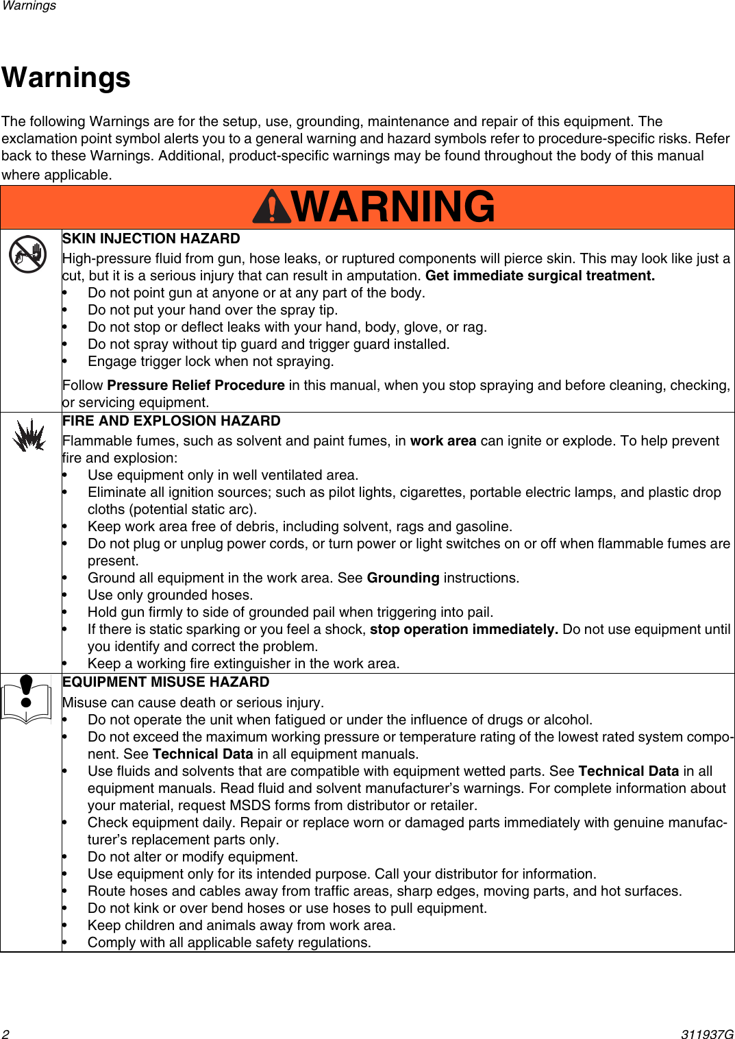 Page 2 of 10 - Graco Graco-311937G-G40-Users-Manual- 311937G - G40 Air Assisted Spray Gun, Instructions, Parts, English  Graco-311937g-g40-users-manual