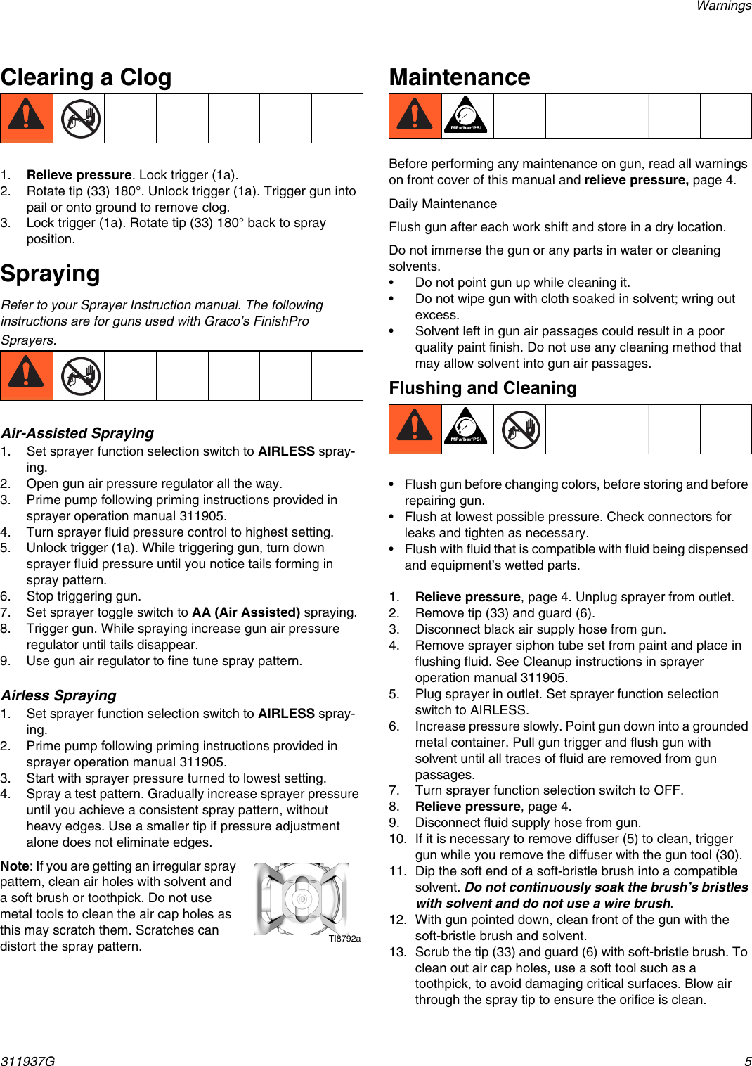 Page 5 of 10 - Graco Graco-311937G-G40-Users-Manual- 311937G - G40 Air Assisted Spray Gun, Instructions, Parts, English  Graco-311937g-g40-users-manual