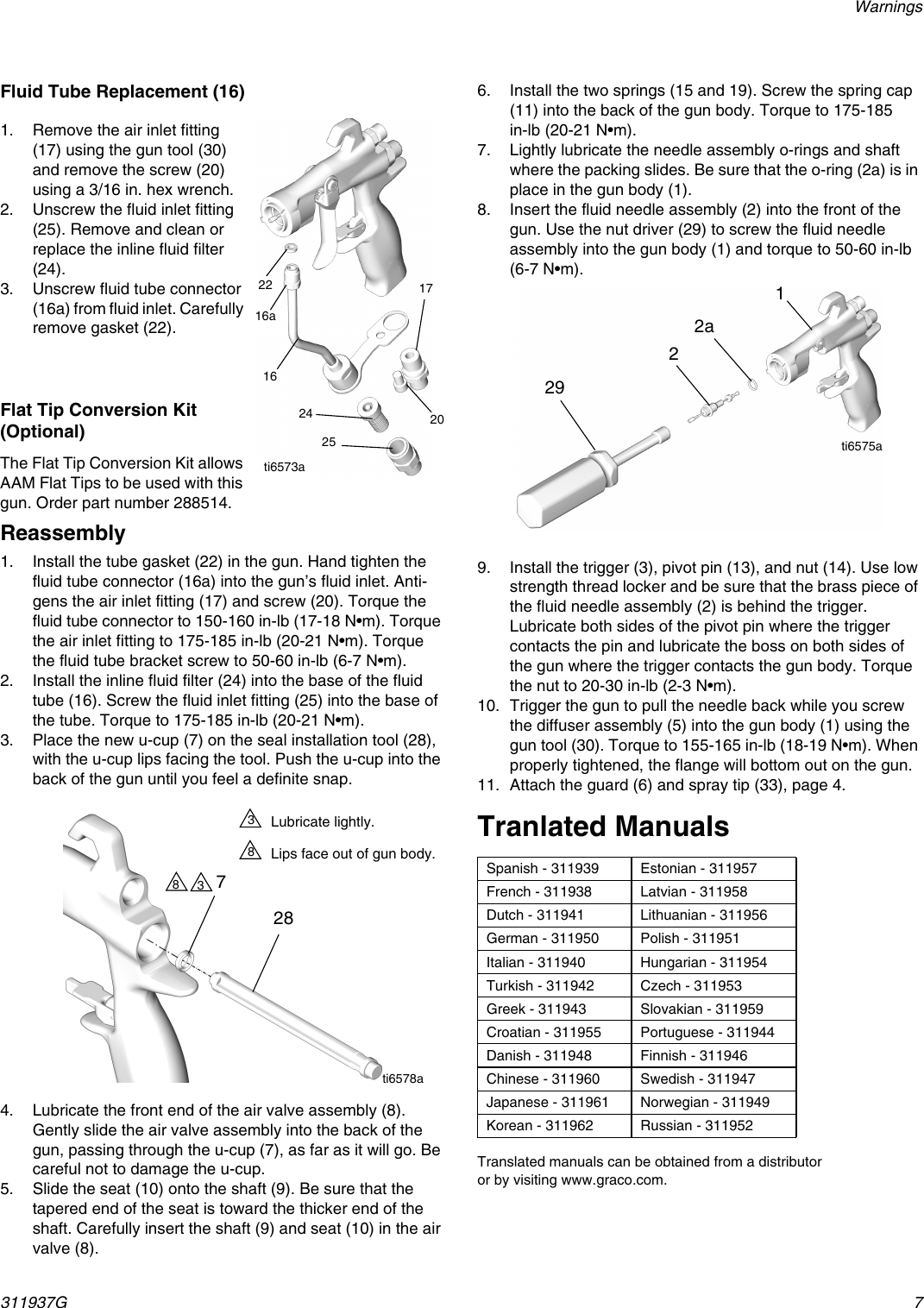 Page 7 of 10 - Graco Graco-311937G-G40-Users-Manual- 311937G - G40 Air Assisted Spray Gun, Instructions, Parts, English  Graco-311937g-g40-users-manual