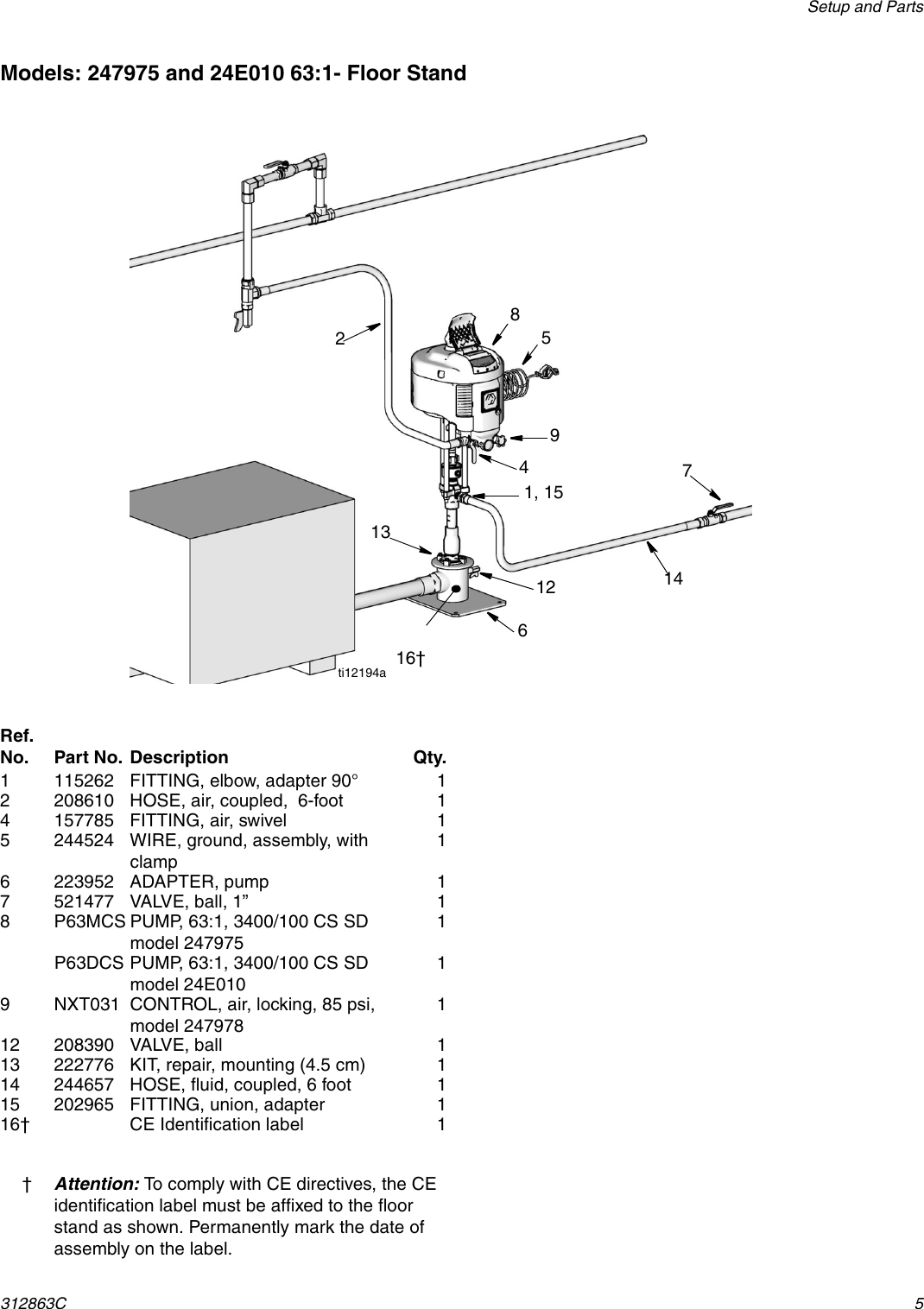 Page 5 of 10 - Graco Graco-312863C-Grease-Pump-System-En-Users-Manual- 312863C Grease Pump System, Instructions-Parts, EN  Graco-312863c-grease-pump-system-en-users-manual