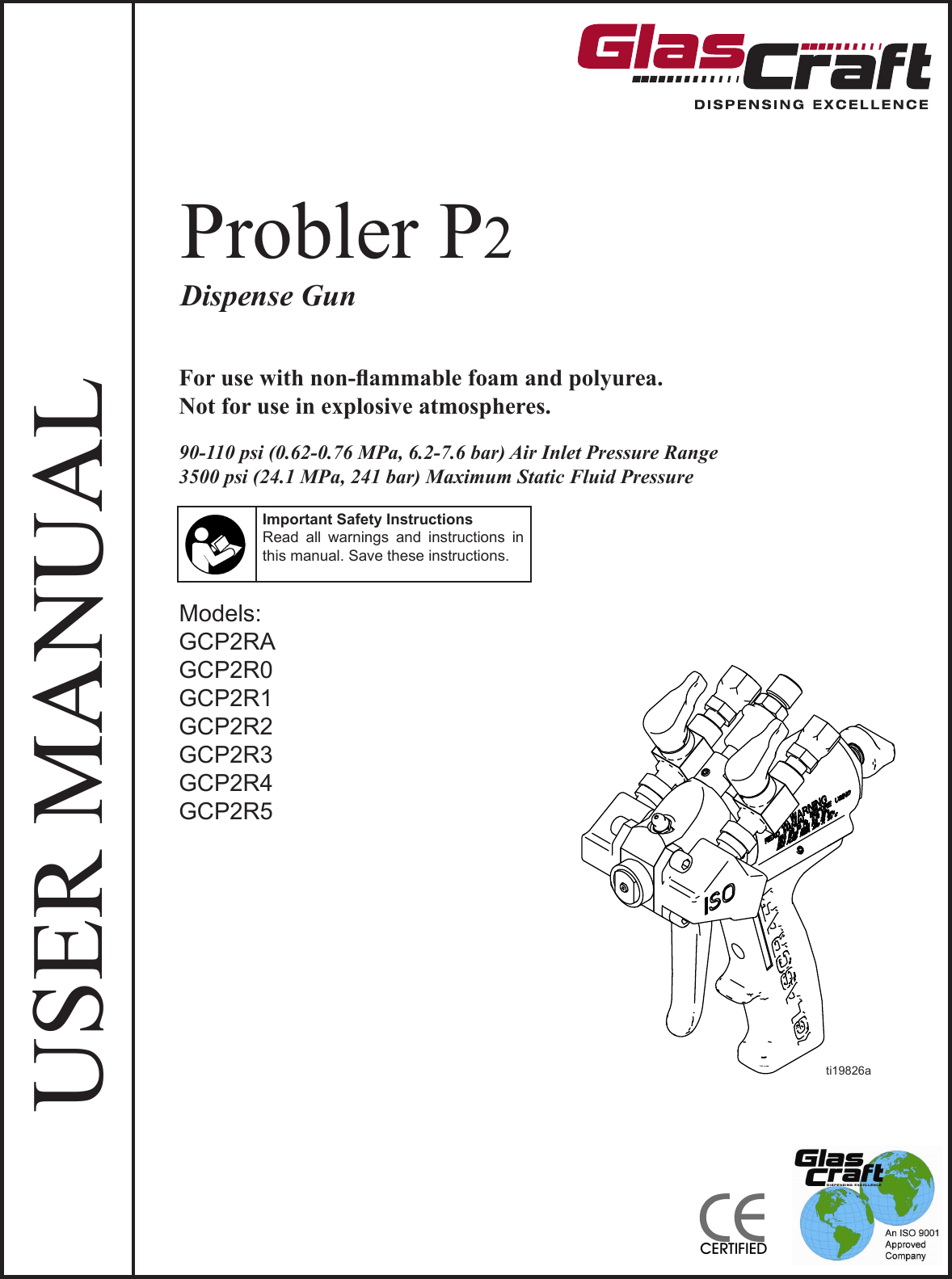 Probler P2 Piston Lock Assy Rebuild Kit 258762 Graco GlasCraft 