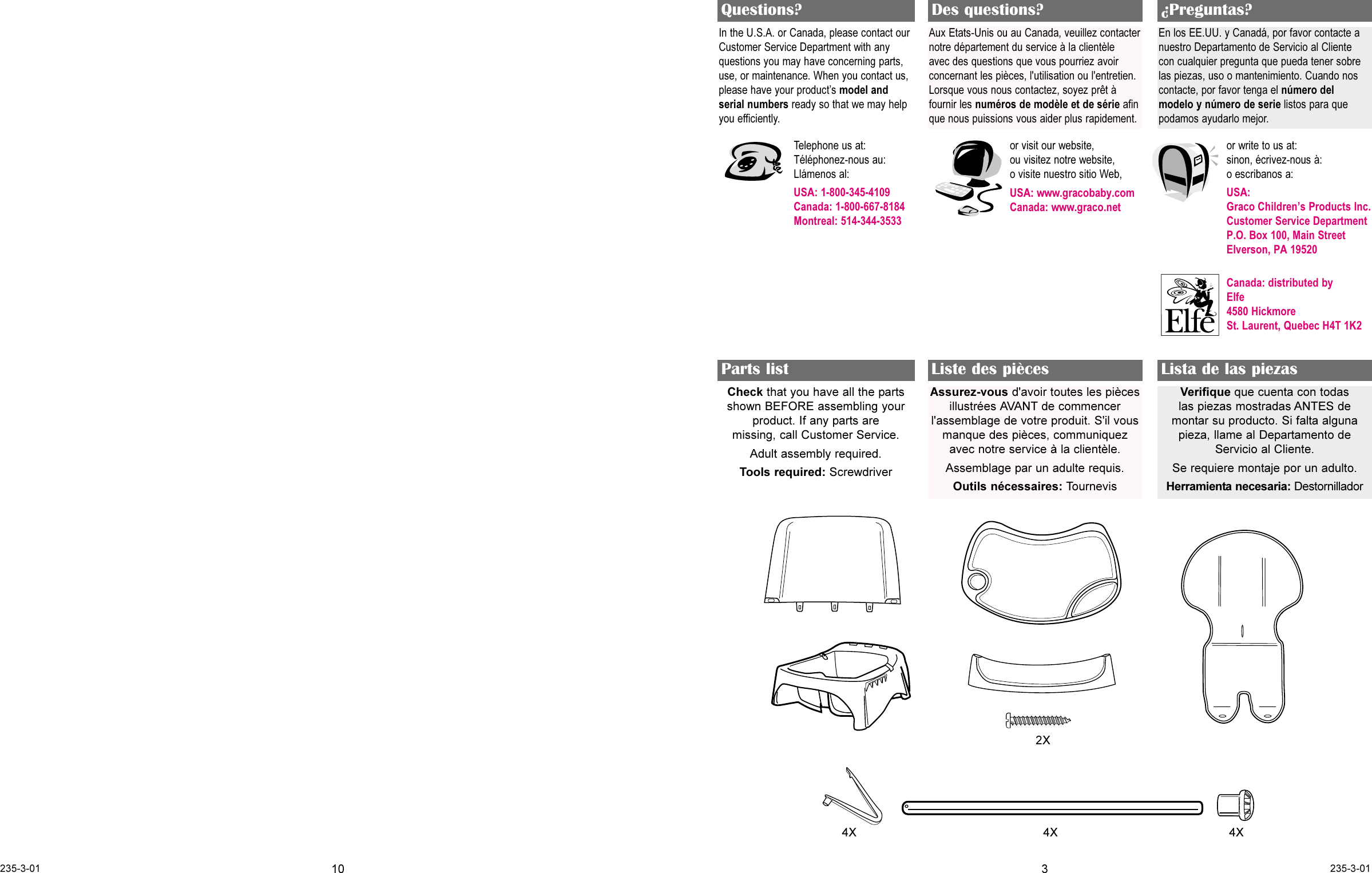 Page 3 of 10 - Graco Graco-3180-Users-Manual- 235  Graco-3180-users-manual