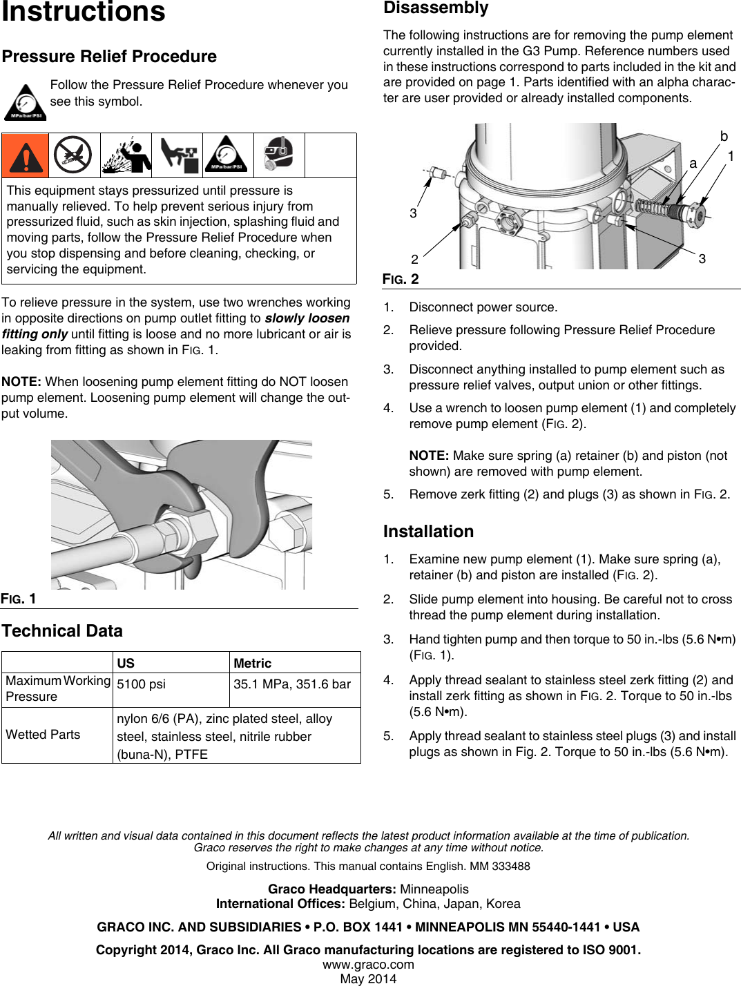 Page 2 of 2 - Graco Graco-333488A-G3-Lubrication-Pump-Food-And-Beverage-Kit-Users-Manual- 333488A G3 Lubrication Pump Food And Beverage Kit, Instructions, English  Graco-333488a-g3-lubrication-pump-food-and-beverage-kit-users-manual