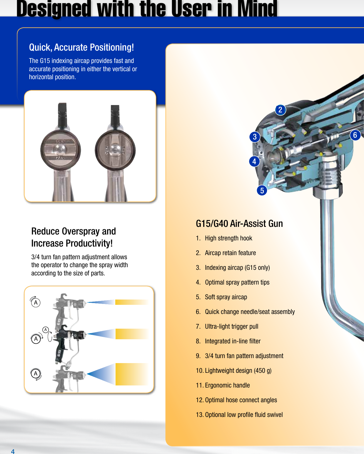 Page 4 of 8 - Graco Graco-336937En-E-G15-And-G40-Users-Manual- 336937EN-E G15 And G40 Air-Assist Spray Guns Brochure  Graco-336937en-e-g15-and-g40-users-manual