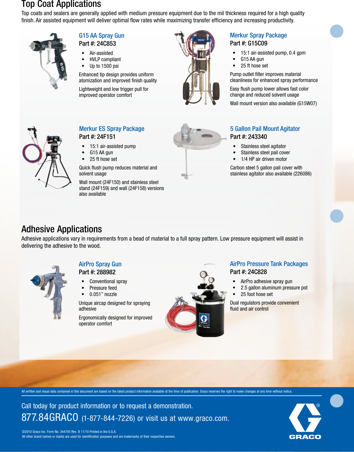 Page 4 of 4 - Graco Graco-344795En-B-Wood-Finishing-Solutions-Users-Manual- 344795EN-B Wood Finishing Solutions Flyer  Graco-344795en-b-wood-finishing-solutions-users-manual