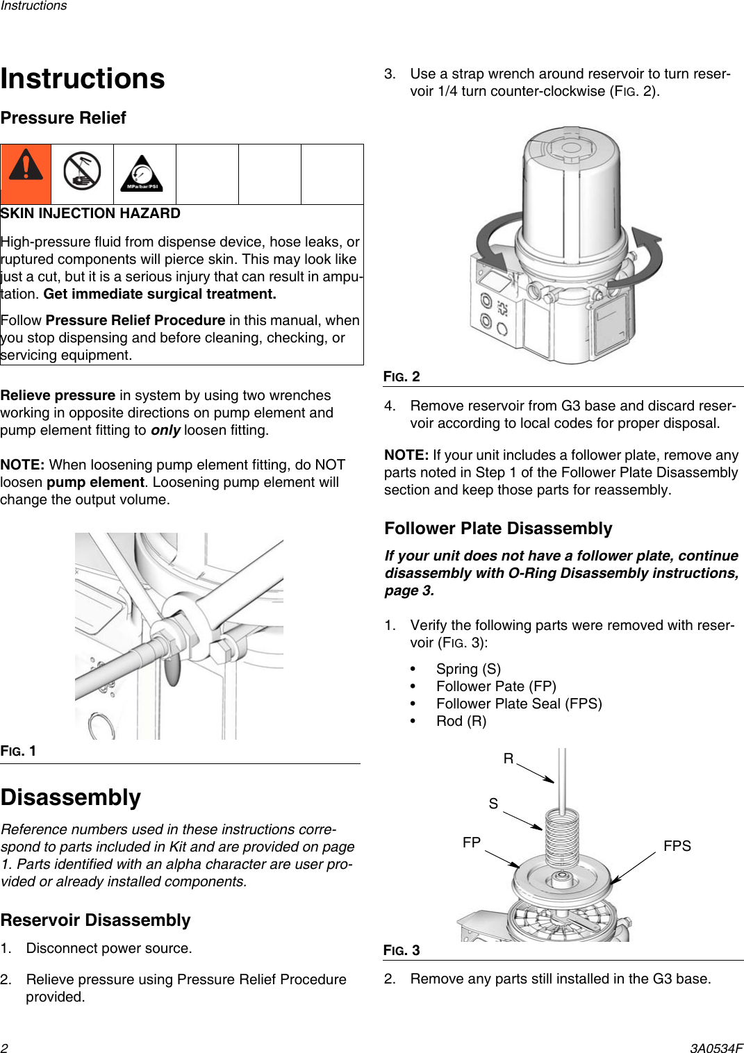 Page 2 of 6 - Graco Graco-3A0534F-G3-Reservoir-And-O-Ring-Replacment-Kit-Users-Manual- 3A0534F G3 Reservoir And O-Ring Replacment Kit  Graco-3a0534f-g3-reservoir-and-o-ring-replacment-kit-users-manual