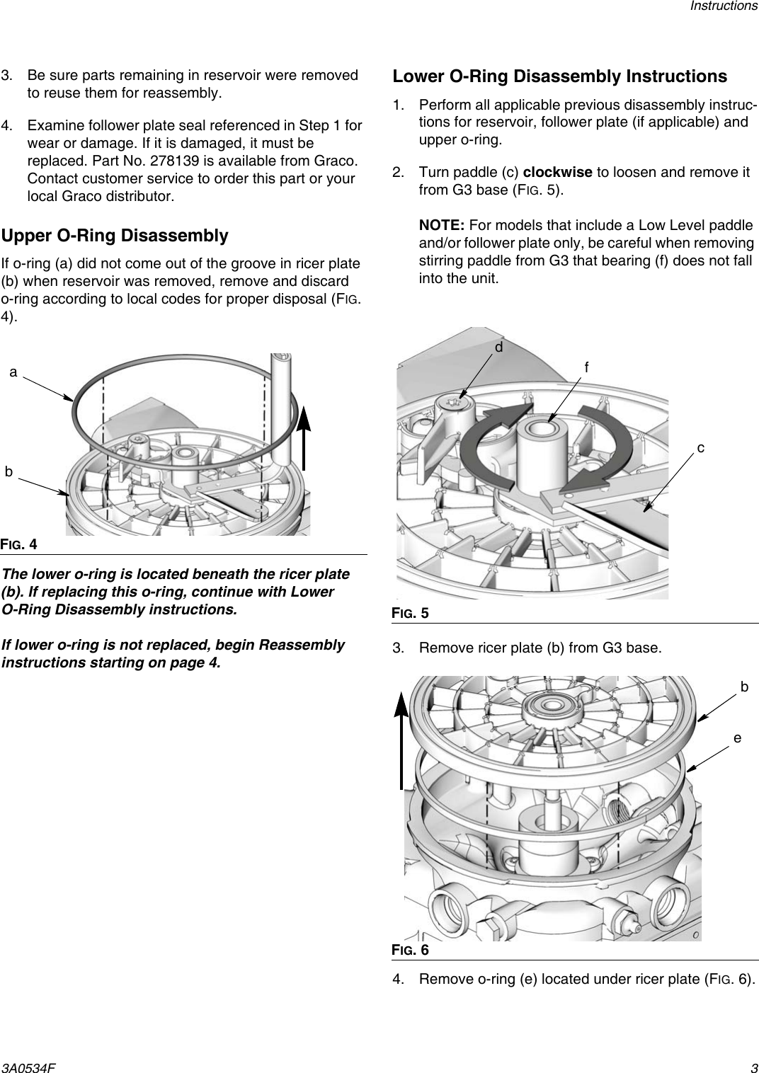 Page 3 of 6 - Graco Graco-3A0534F-G3-Reservoir-And-O-Ring-Replacment-Kit-Users-Manual- 3A0534F G3 Reservoir And O-Ring Replacment Kit  Graco-3a0534f-g3-reservoir-and-o-ring-replacment-kit-users-manual