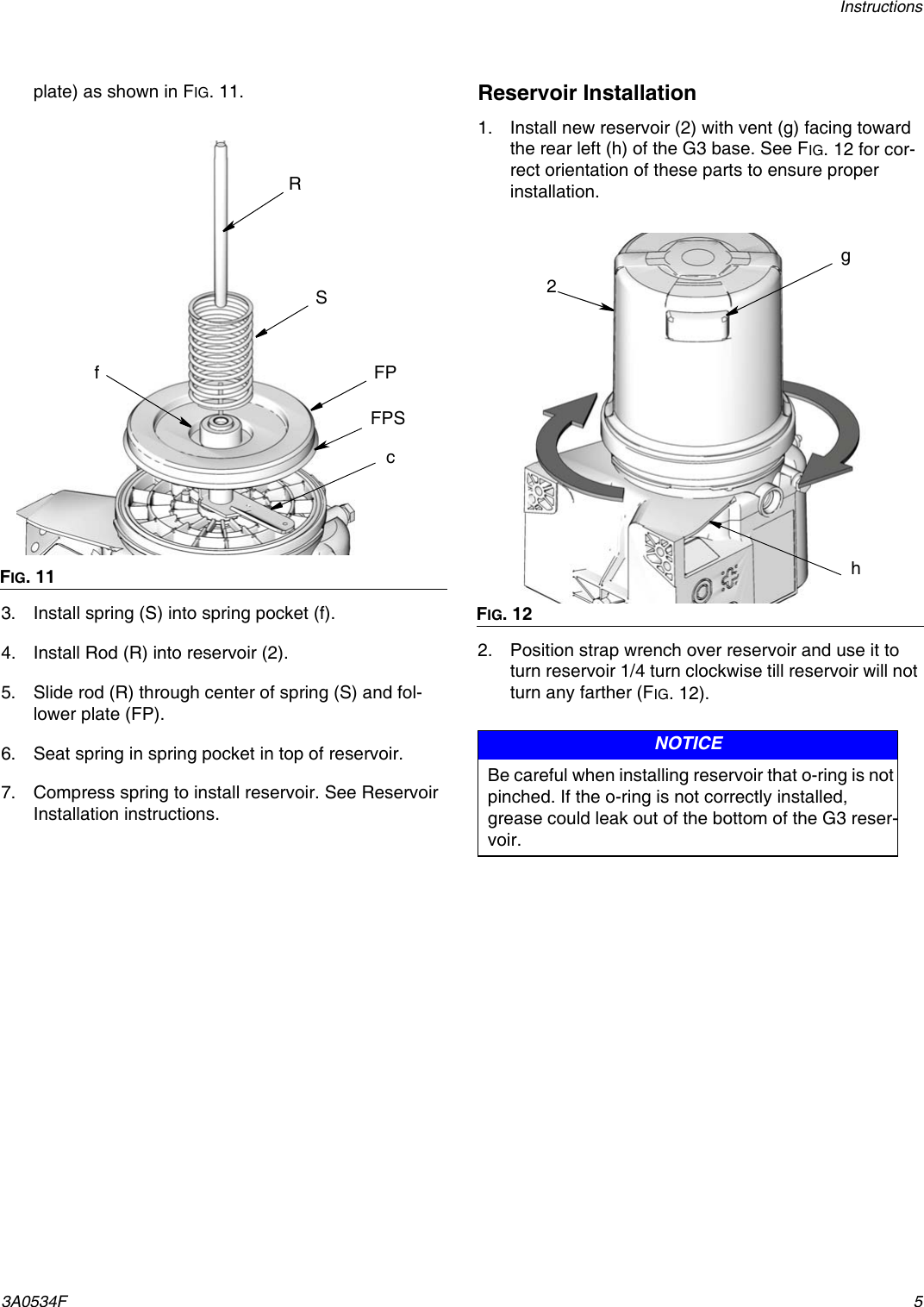 Page 5 of 6 - Graco Graco-3A0534F-G3-Reservoir-And-O-Ring-Replacment-Kit-Users-Manual- 3A0534F G3 Reservoir And O-Ring Replacment Kit  Graco-3a0534f-g3-reservoir-and-o-ring-replacment-kit-users-manual