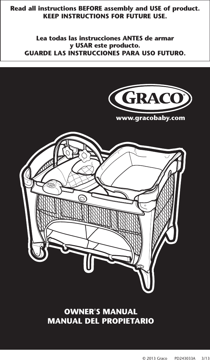 Graco Baby Playpen Pd243033A Users Manual