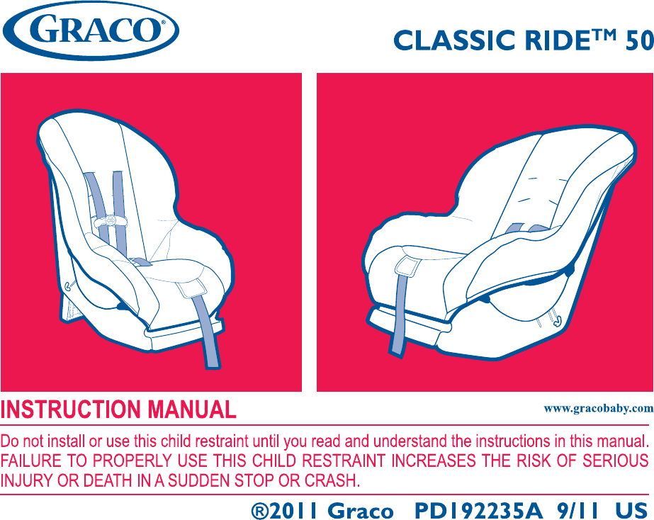 Graco Car Seat Pd192235A Users Manual PD192235A[1]