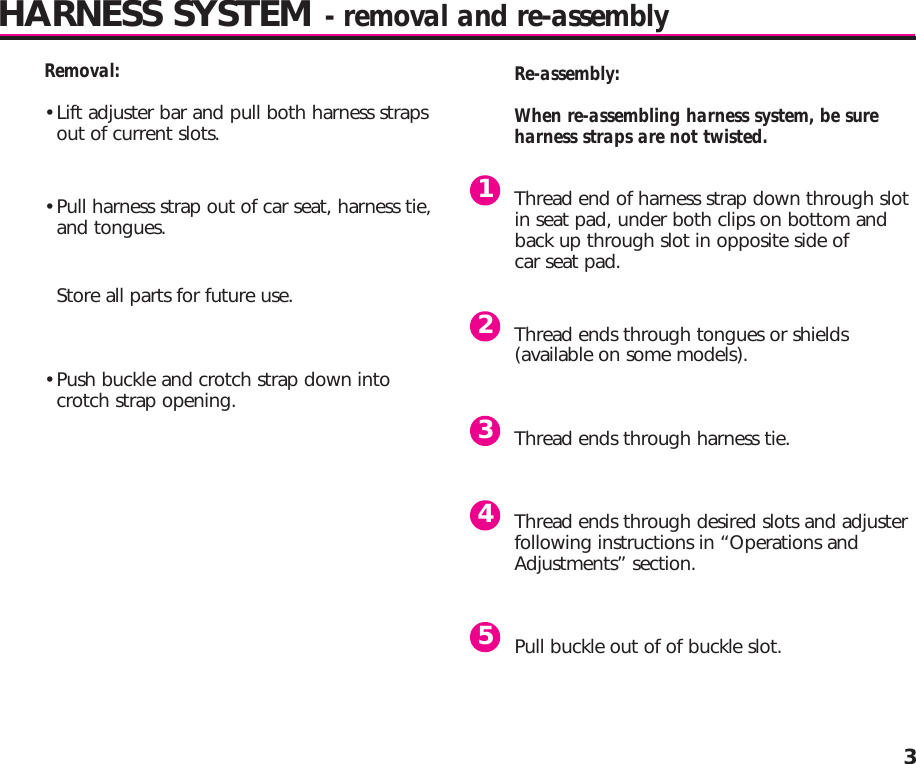 Page 2 of 4 - Graco Graco-Child-Car-Seat-With-Harness-System-Users-Manual- PM-1545AB Graco-child-car-seat-with-harness-system-users-manual
