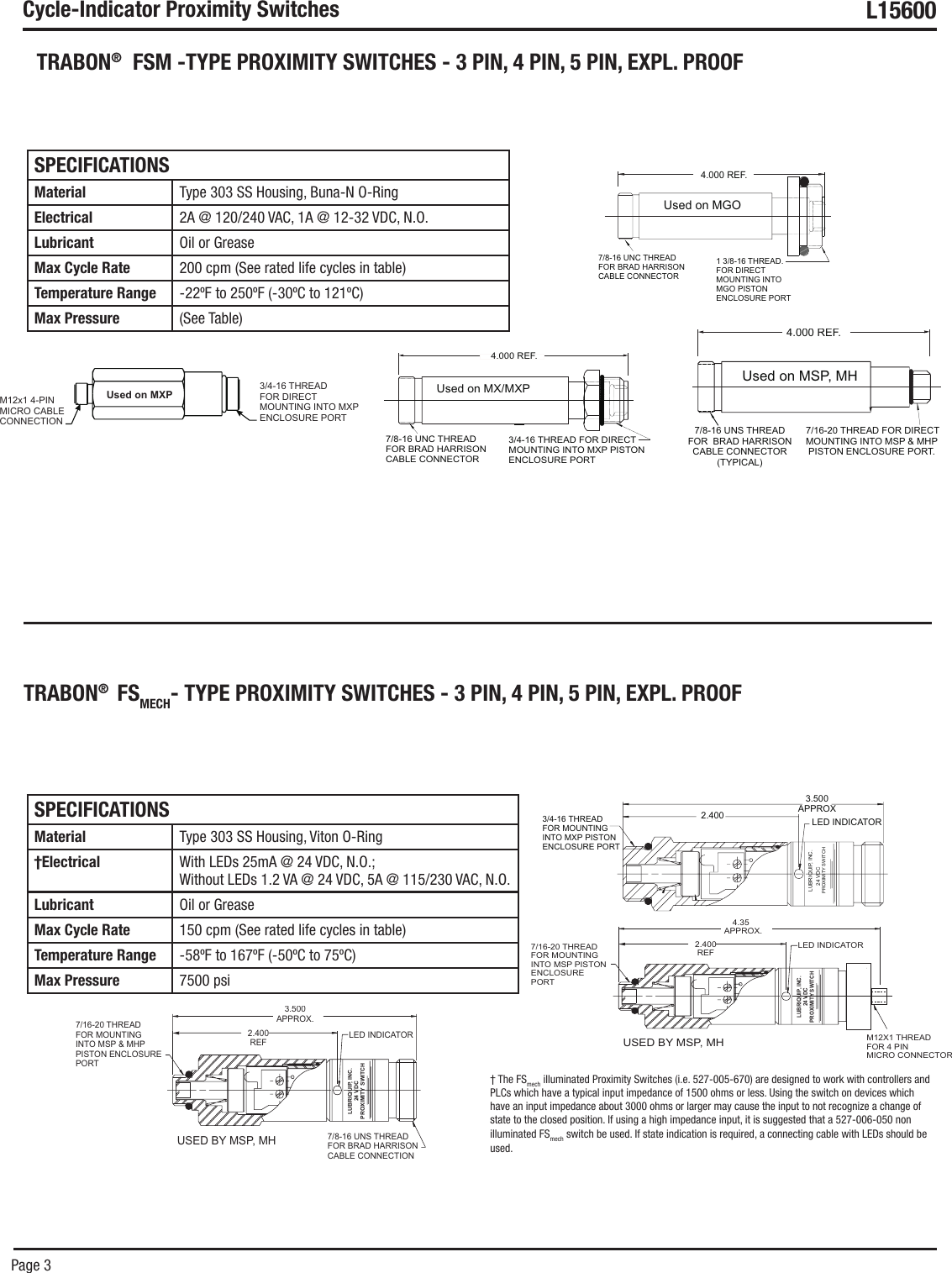 Page 3 of 4 - Graco Graco-Cycle-Indicator-Proximity-Switches-Users-Manual-  Graco-cycle-indicator-proximity-switches-users-manual