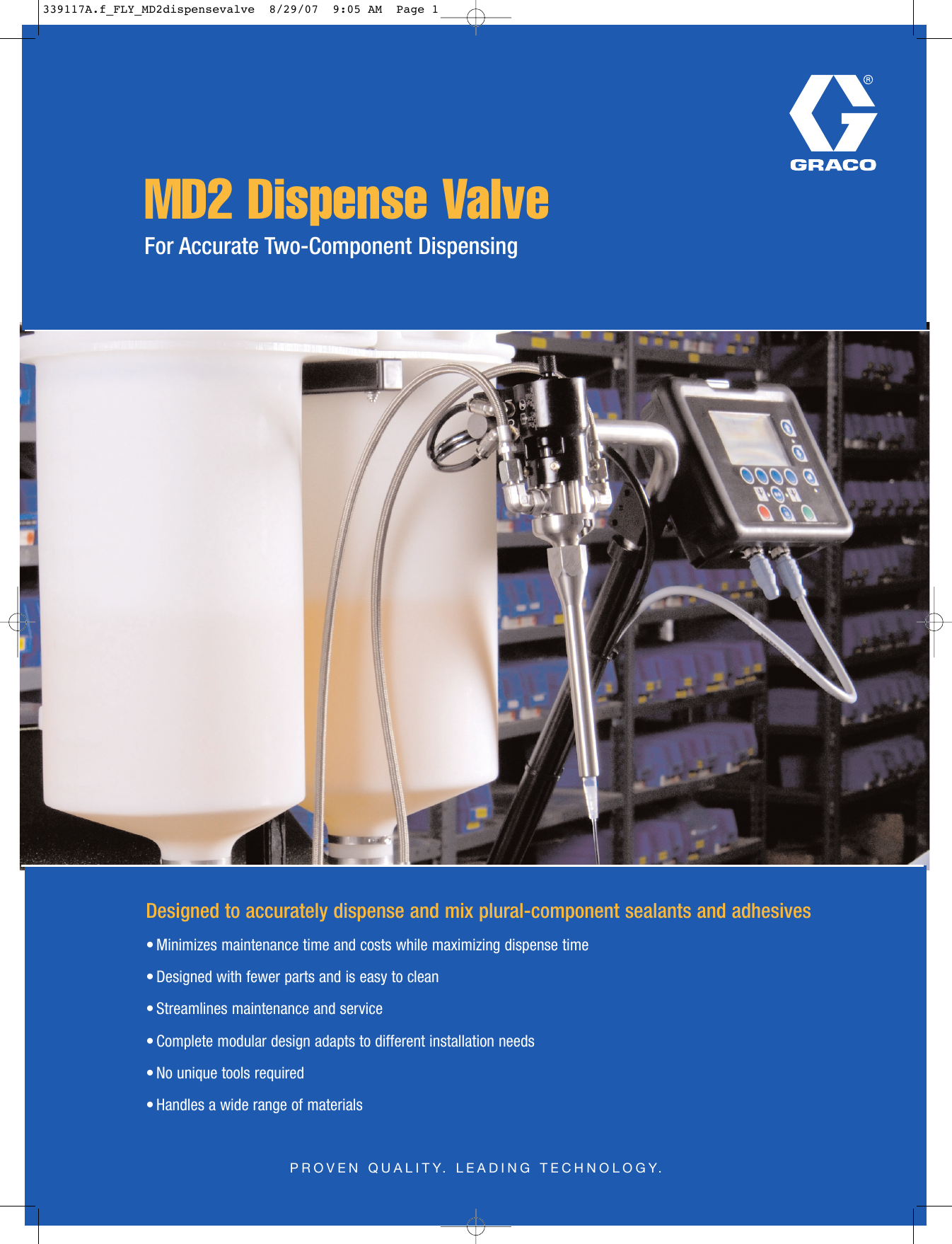 Page 1 of 2 - Graco Graco-Md2-Dispense-Valve-Users-Manual- 339117A.f_FLY_MD2dispensevalve  Graco-md2-dispense-valve-users-manual