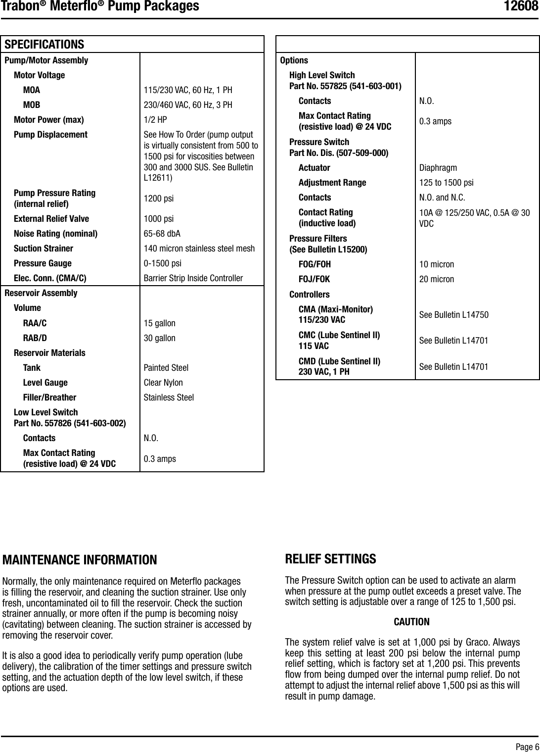 Page 6 of 8 - Graco Graco-Meter-Flo-Pump-Packages-Users-Manual-  Graco-meter-flo-pump-packages-users-manual