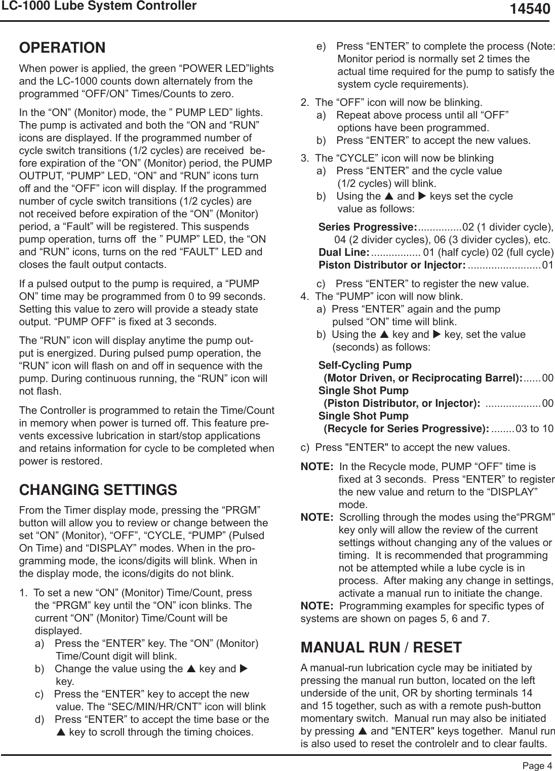 Page 4 of 8 - Graco Graco-Trabon-Lc-1000-Users-Manual- 14540  Graco-trabon-lc-1000-users-manual