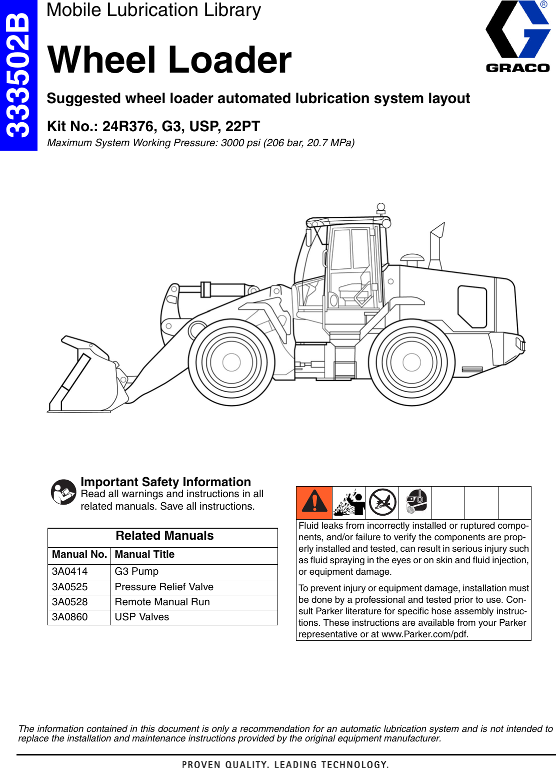 Page 1 of 4 - Graco Graco-Wheel-Loader-333502B-Users-Manual- Wheel Loader 333502B  Graco-wheel-loader-333502b-users-manual