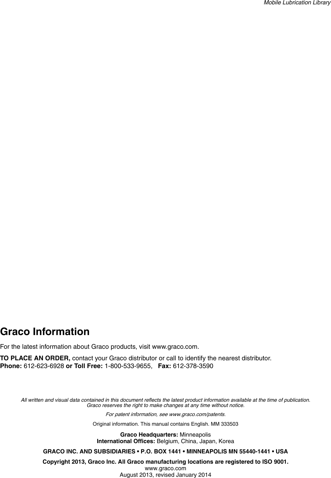 Page 6 of 6 - Graco Graco-Wheel-Loader-333503B-Users-Manual- Wheel Loader 333503B  Graco-wheel-loader-333503b-users-manual