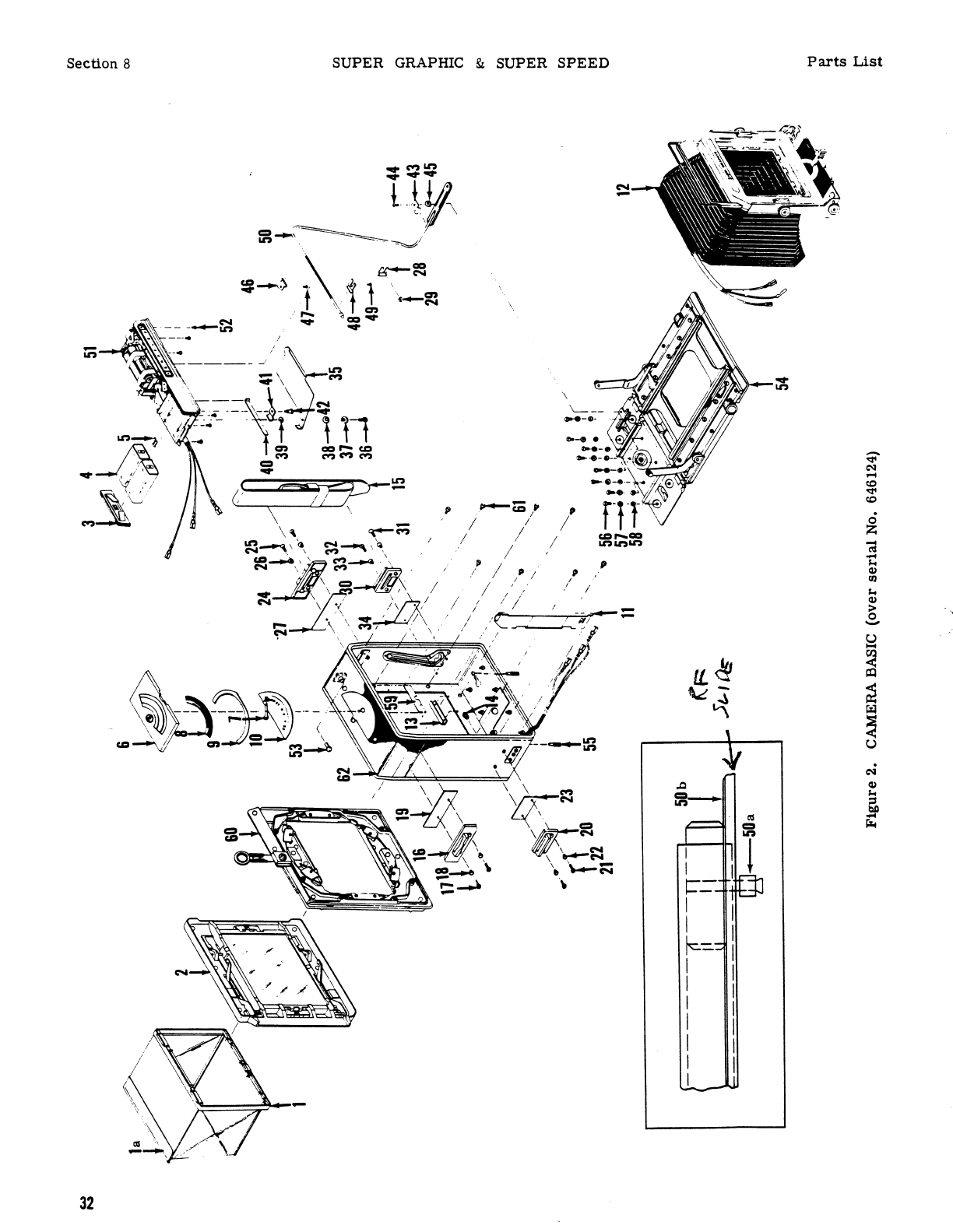 Graflex Super Graphic Service Instructions And Parts Catalog Speed