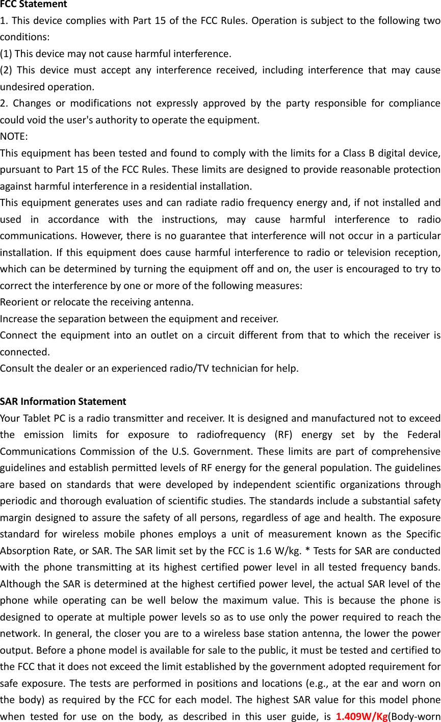 Page 2 of Grand Electronics I7 Tablet PC User Manual 