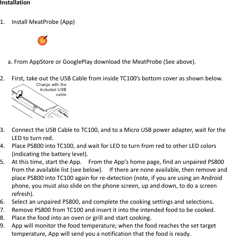 Page 3 of Grandex PS800-01 Wireless Meat Thermometer User Manual CA 210 V1 1 GRANDEX 070605