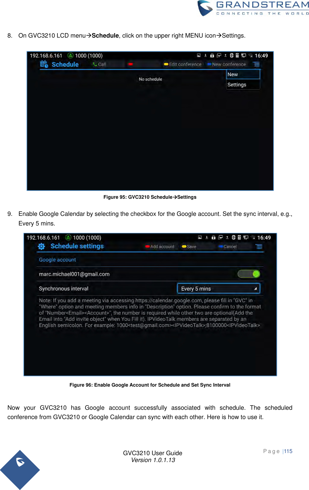 Page 115 of Grandstream Networks GVC3210RMT Bluetooth Remote Control User Manual   NEW 1213