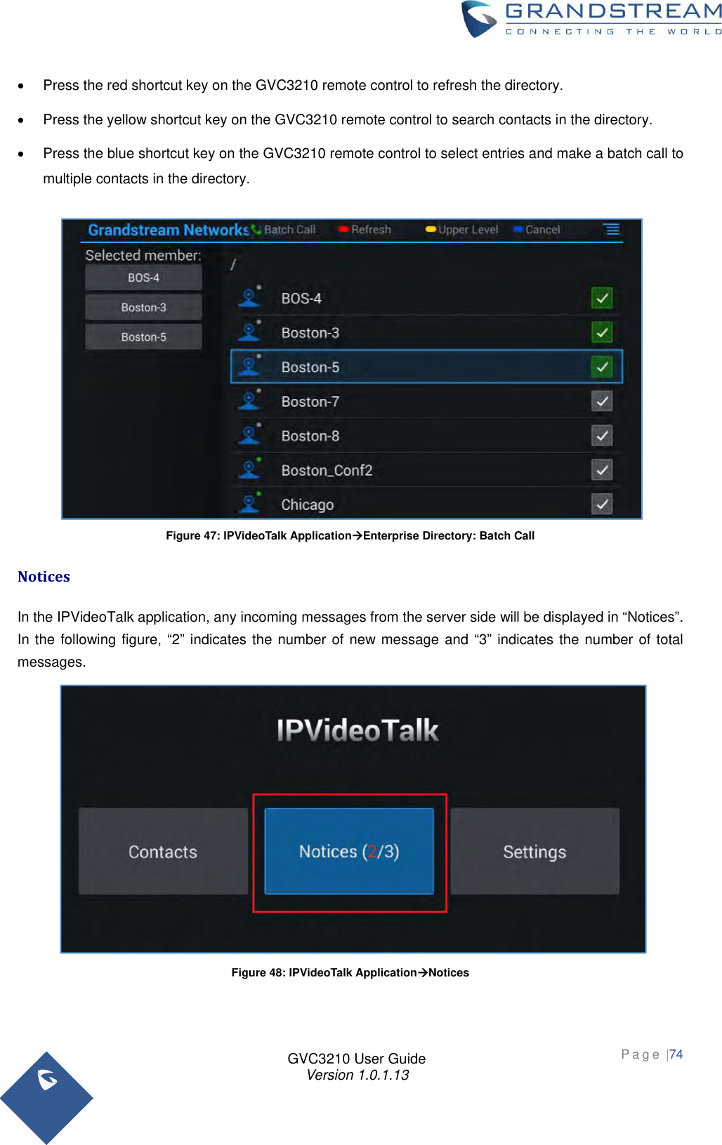 Page 74 of Grandstream Networks GVC3210RMT Bluetooth Remote Control User Manual   NEW 1213