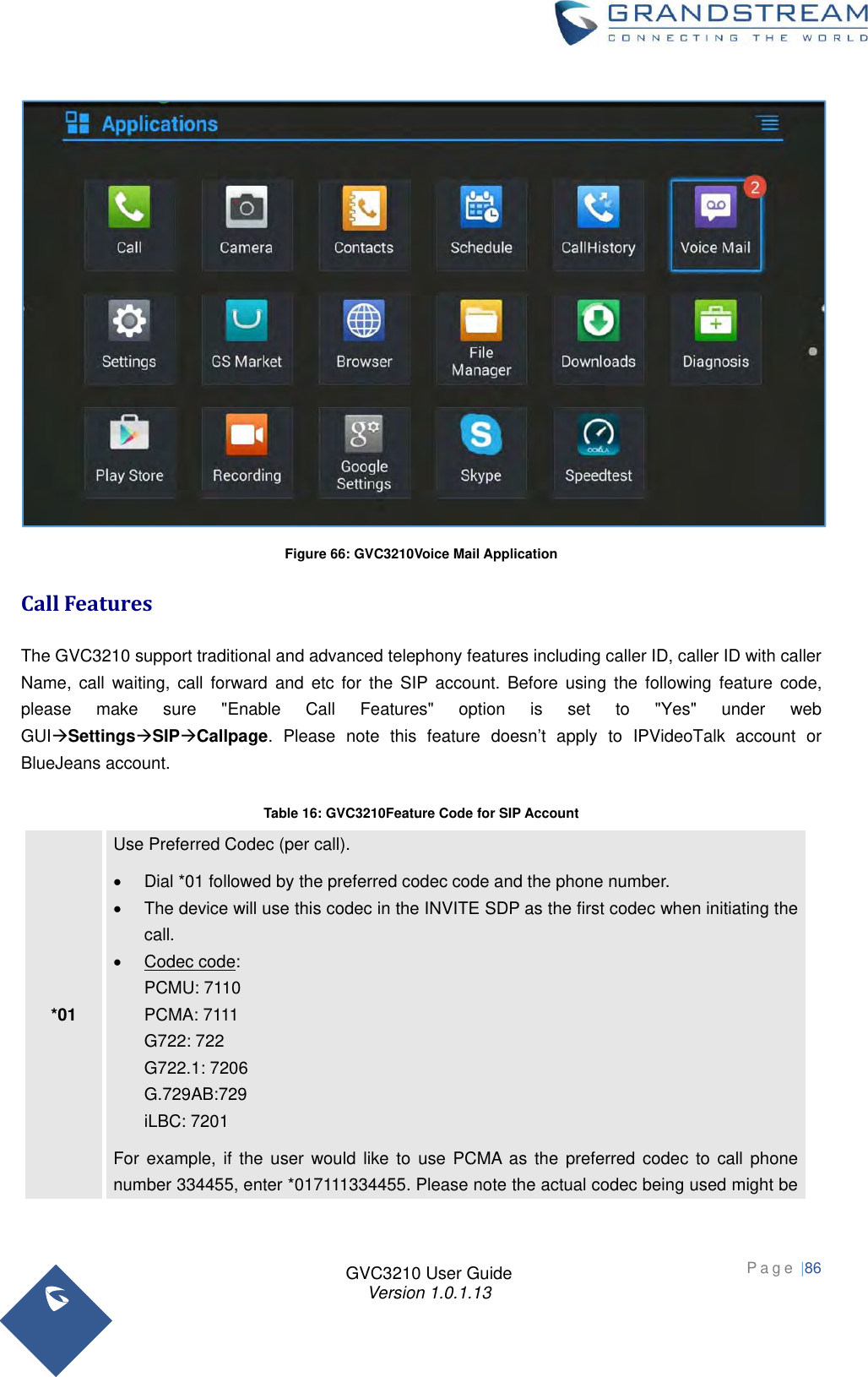 Page 86 of Grandstream Networks GVC3210RMT Bluetooth Remote Control User Manual   NEW 1213