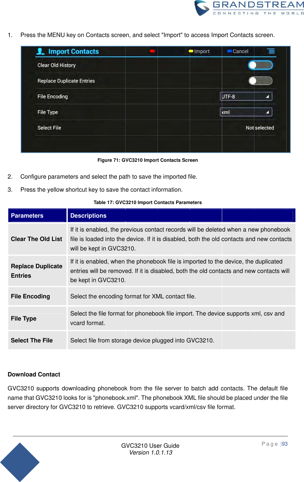 Page 93 of Grandstream Networks GVC3210RMT Bluetooth Remote Control User Manual   NEW 1213