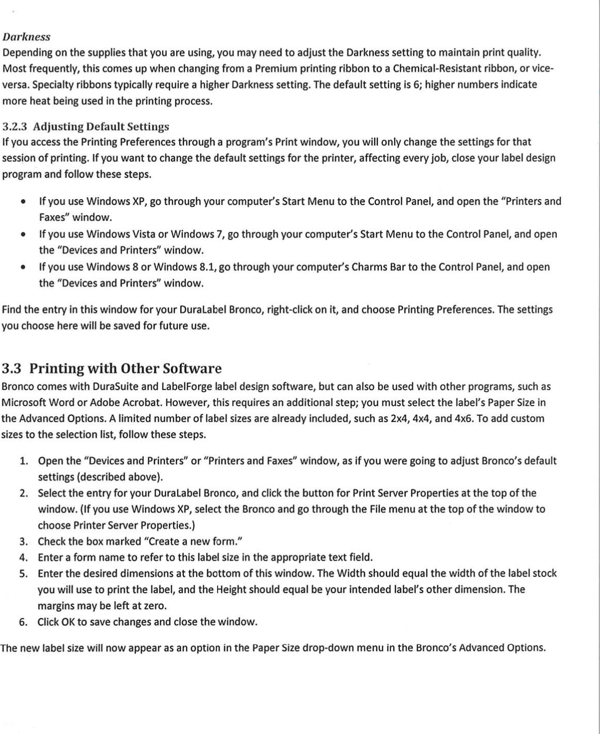 Page 10 of Graphic orporated DLB01 Label/Sign Printer User Manual GP New Bronco printer   3 