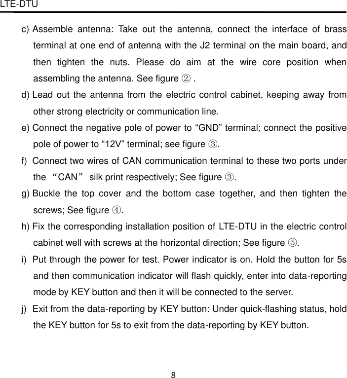 Page 12 of Gree Electric Appliances of Zhuhai IE6033CF2 LTE DTU User Manual Owner s Manual