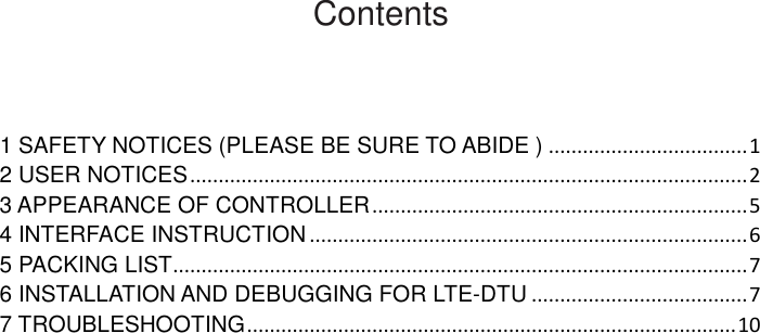 Page 4 of Gree Electric Appliances of Zhuhai IE6033CF2 LTE DTU User Manual Owner s Manual
