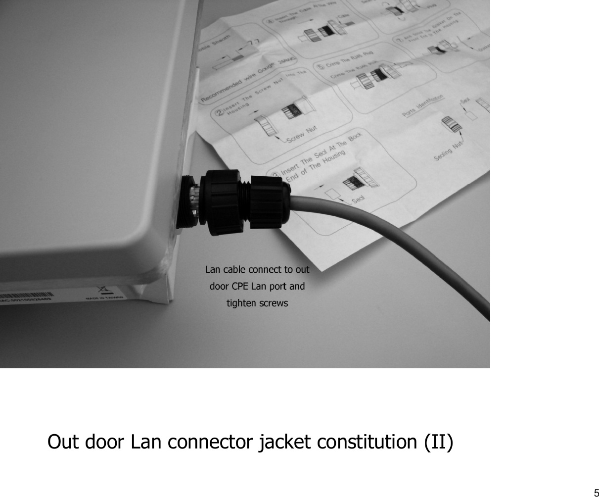 Out door Lan connector jacket constitution (II)5