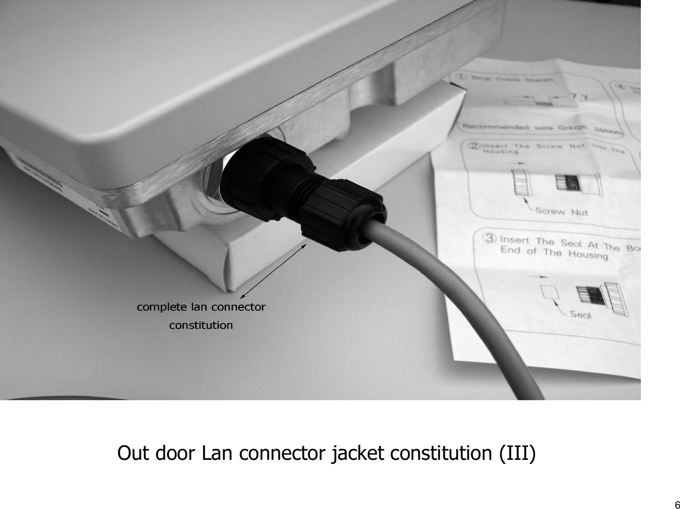 Out door Lan connector jacket constitution (III)6