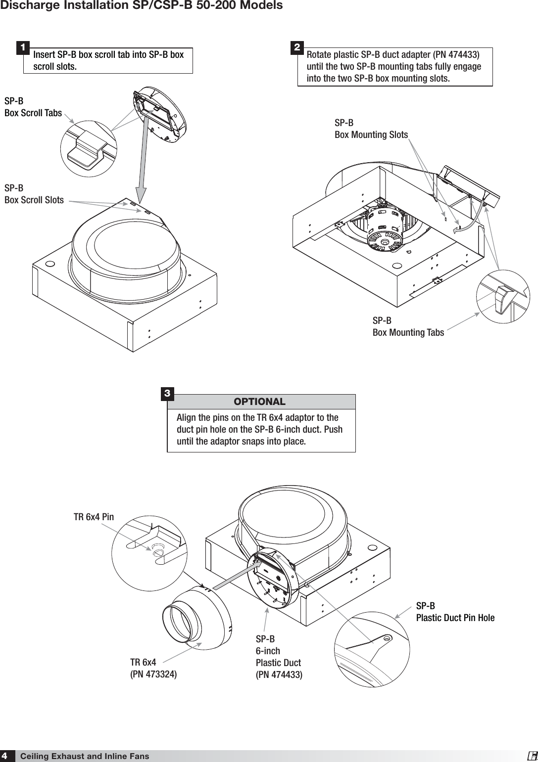 Page 4 of 8 - Greenheck-Fan Greenheck-Fan-Ceiling-Exhaust-And-Inline-Fans-747680-Users-Manual-  Greenheck-fan-ceiling-exhaust-and-inline-fans-747680-users-manual