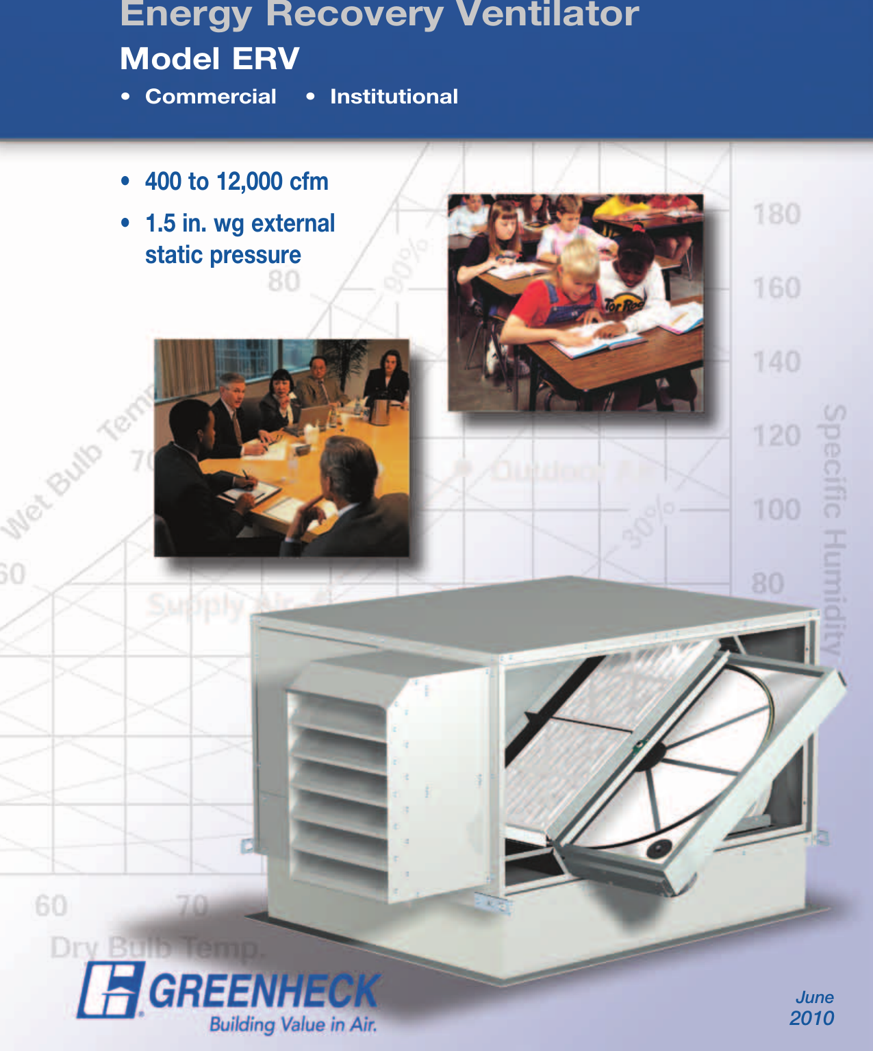 Greenheck Fan Energy Recovery Ventilator Erv Users Manual