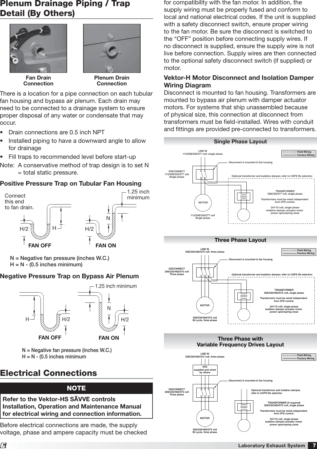 Page 7 of 12 - Greenheck-Fan Greenheck-Fan-Laboratory-Exhaust-System-Vektor-H-Users-Manual-  Greenheck-fan-laboratory-exhaust-system-vektor-h-users-manual