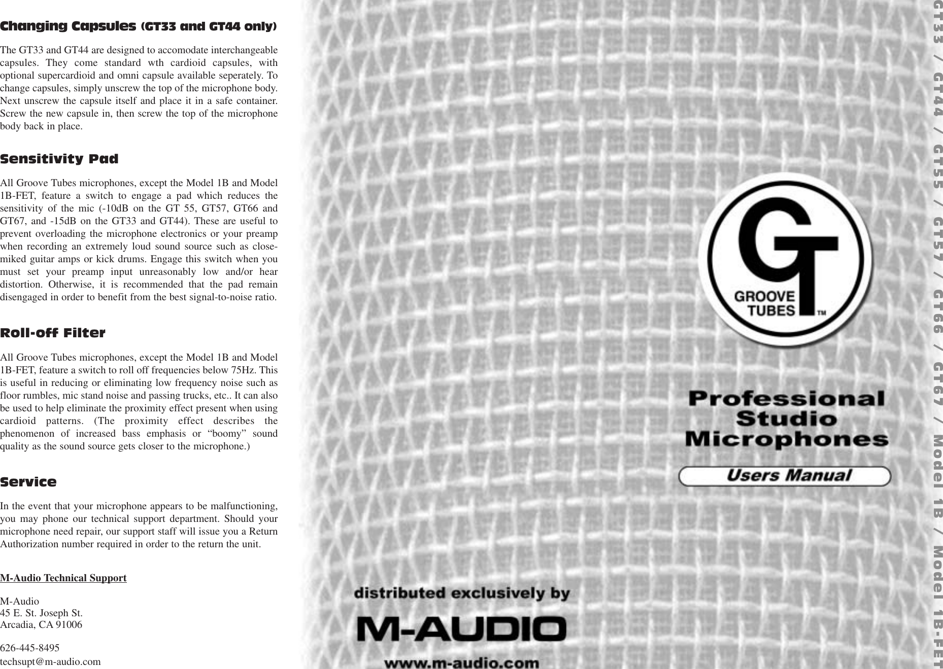 Page 2 of 2 - Groove-Tubes Groove-Tubes-1B-Users-Manual- GT_Ownrs_manual_ver3 Groove-tubes-1b-users-manual