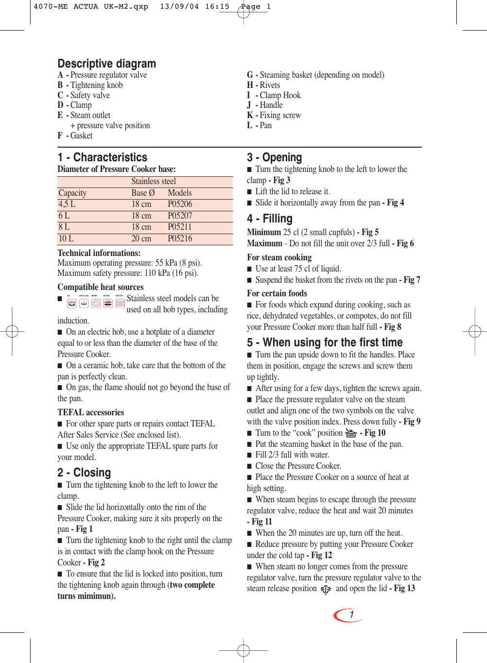 Page 6 of 9 - Groupe-Seb-Usa-T-Fal Groupe-Seb-Usa-T-Fal-Actua-Pressure-Cooker-Users-Manual-  Groupe-seb-usa-t-fal-actua-pressure-cooker-users-manual