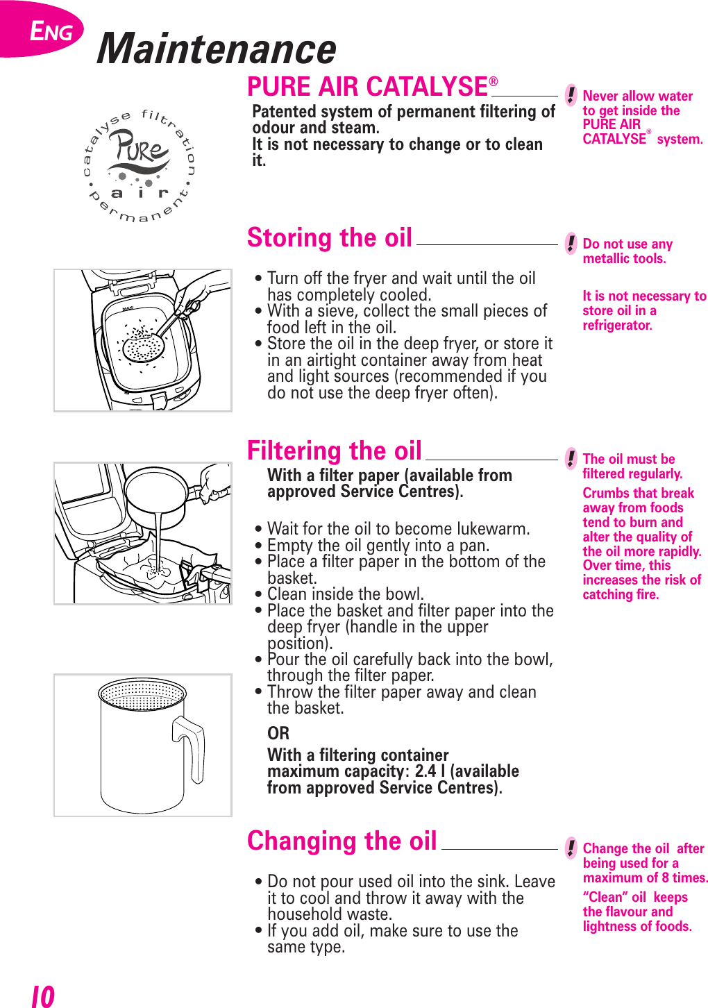 Page 10 of 12 - Groupe-Seb-Usa-T-Fal Groupe-Seb-Usa-T-Fal-Azura-Fryer-Users-Manual- Azura_GB_5062627  Groupe-seb-usa-t-fal-azura-fryer-users-manual