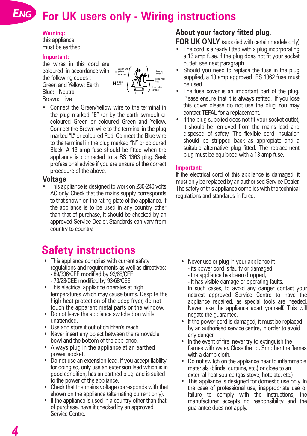 Page 4 of 12 - Groupe-Seb-Usa-T-Fal Groupe-Seb-Usa-T-Fal-Azura-Fryer-Users-Manual- Azura_GB_5062627  Groupe-seb-usa-t-fal-azura-fryer-users-manual
