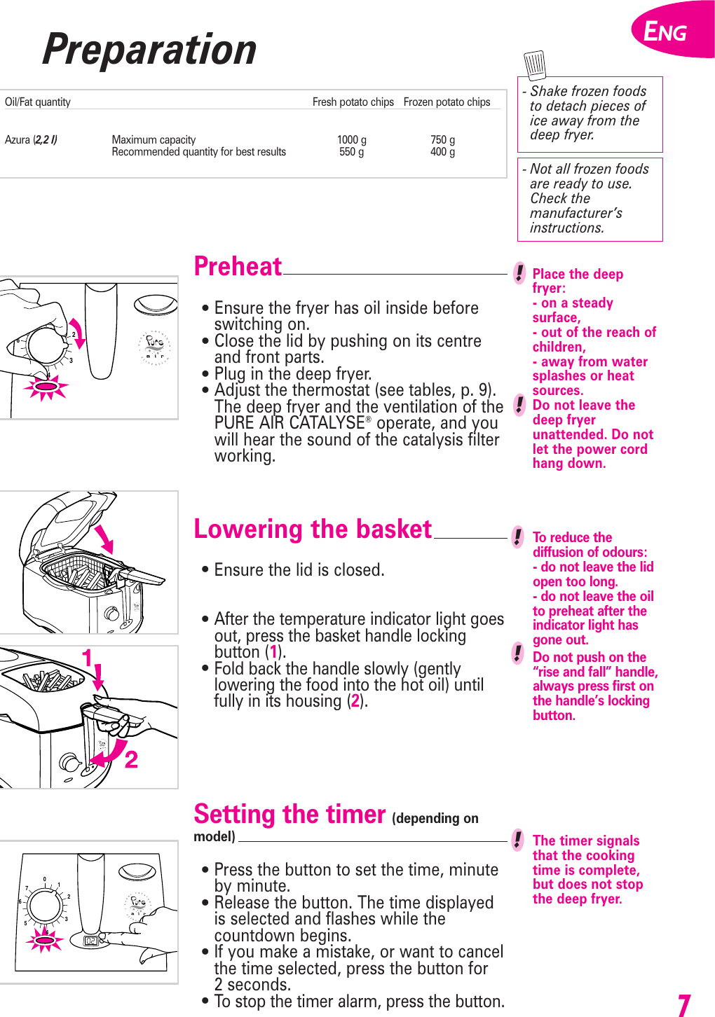 Page 7 of 12 - Groupe-Seb-Usa-T-Fal Groupe-Seb-Usa-T-Fal-Azura-Fryer-Users-Manual- Azura_GB_5062627  Groupe-seb-usa-t-fal-azura-fryer-users-manual
