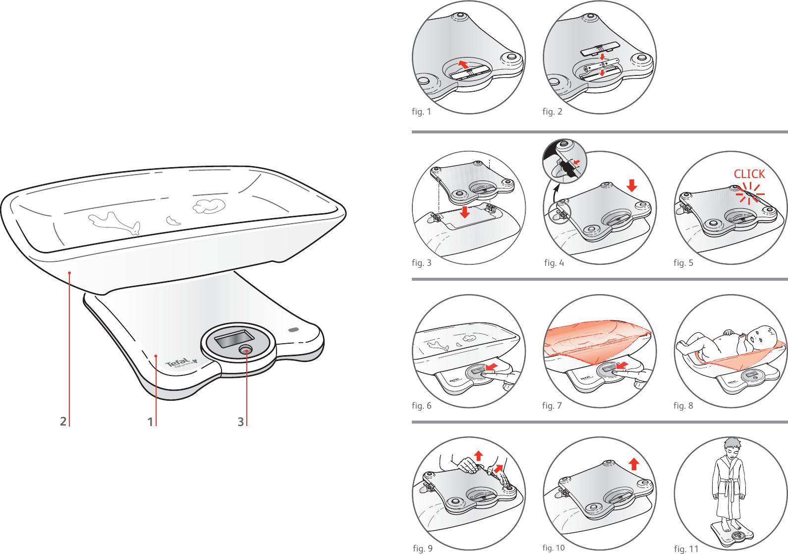 Page 2 of 4 - Groupe-Seb-Usa-T-Fal Groupe-Seb-Usa-T-Fal-Pse-Bb-Users-Manual- TEFAL 211424 Livret Pèse BB  Groupe-seb-usa-t-fal-pse-bb-users-manual