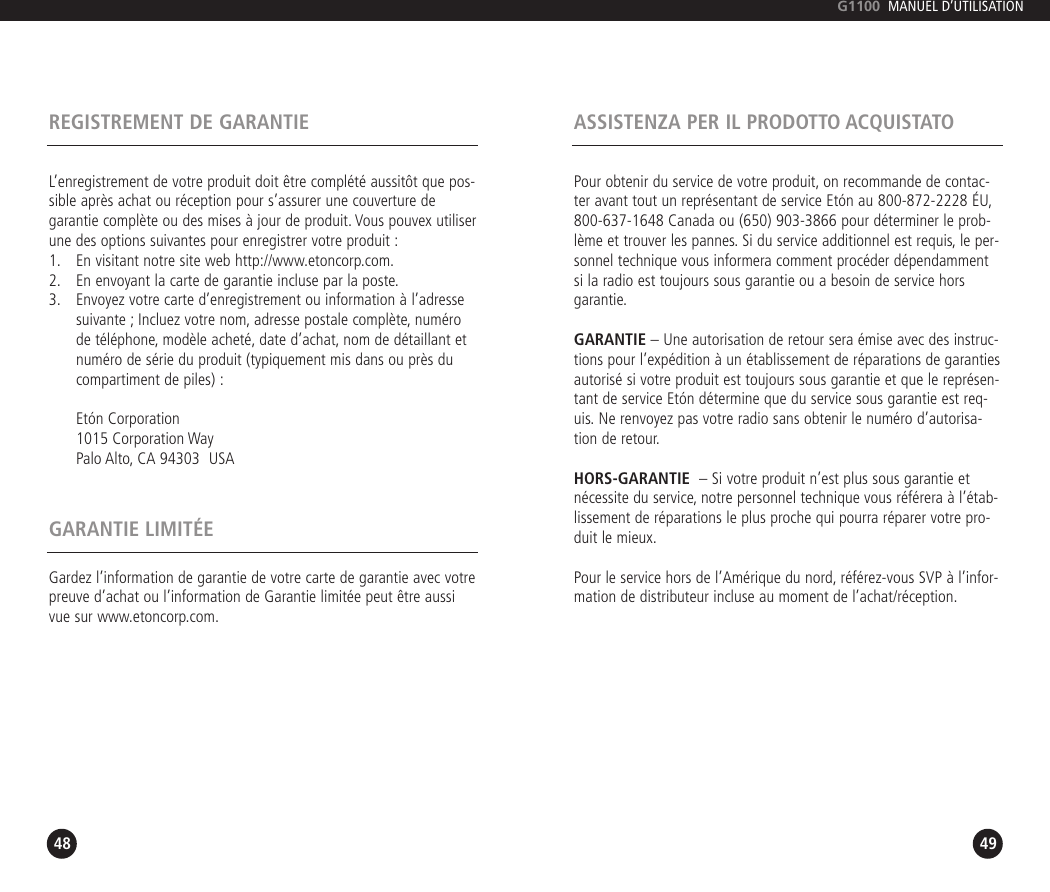 Page 6 of 7 - Grundig Grundig-G1100-Users-Manual- FR200_apr14  Grundig-g1100-users-manual